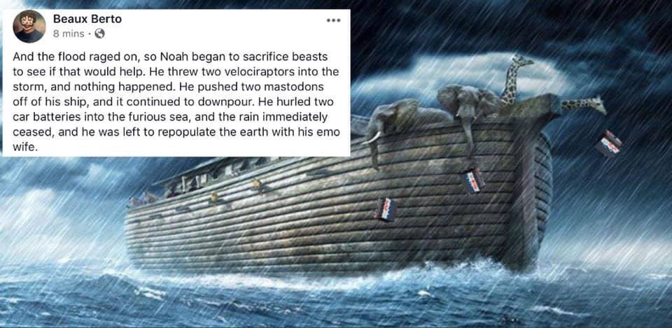 The meme is a humorous image of a dinosaur (specifically, a Tyrannosaurus Rex) on the Titanic, referencing the movie "Titanic" (1997) where the ship sank. The text that appears in the image reads: "In a world where dinosaurs ruled the seas, one ship stood tall. The Titanic." However, the text is actually a quote from the movie, but the meme replaces the word "Titanic" with "T-Rex-nic" to make a dinosaur-themed pun.